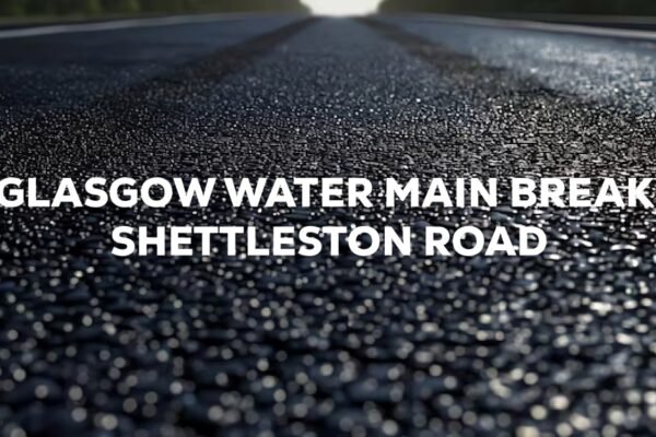 Glasgow Water Main Break Shettleston Road