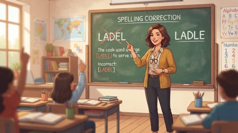 Ladel or Ladle — Which One Should You Actually Be Writing?